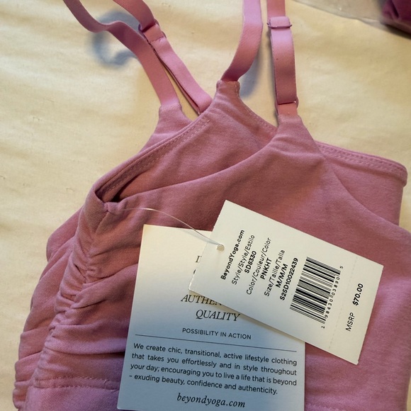 Beyond Yoga Other - NWTS!!  Beyond Yoga Barre Shirred Spacedye Sports Bra - Size M